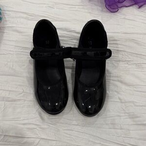 Tap Shoes Black Patent Leather Mary Jane Shoes
